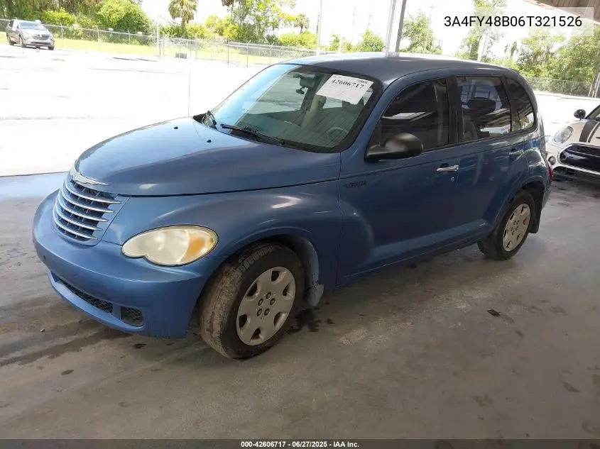 2006 Chrysler Pt Cruiser VIN: 3A4FY48B06T321526 Lot: 42606717