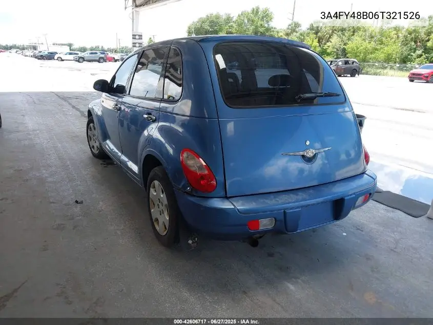 2006 Chrysler Pt Cruiser VIN: 3A4FY48B06T321526 Lot: 42606717