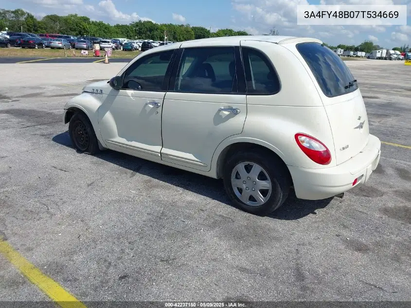 2007 Chrysler Pt Cruiser VIN: 3A4FY48B07T534669 Lot: 42237150