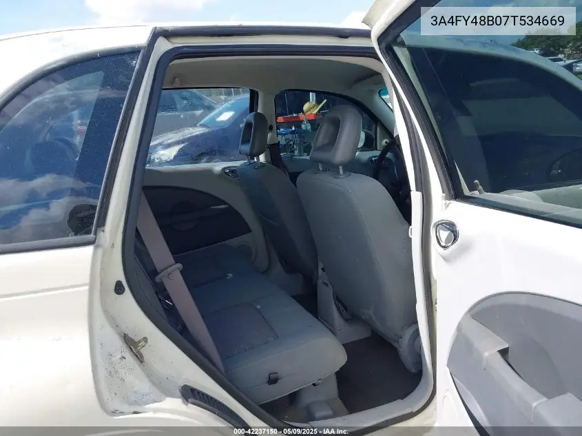 2007 Chrysler Pt Cruiser VIN: 3A4FY48B07T534669 Lot: 42237150