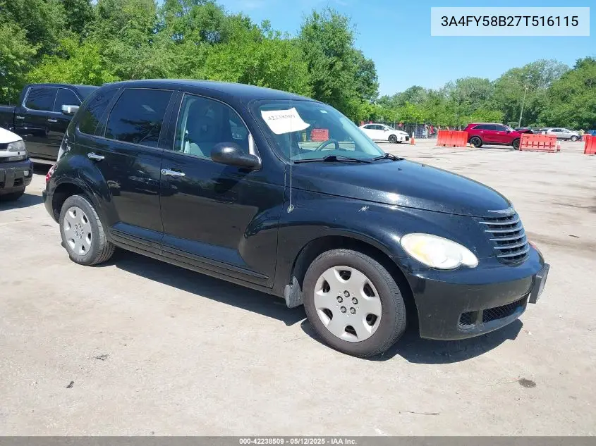 2007 Chrysler Pt Cruiser Touring VIN: 3A4FY58B27T516115 Lot: 42238509