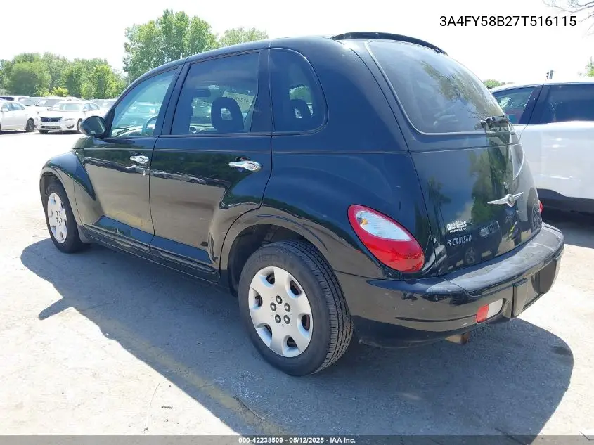 2007 Chrysler Pt Cruiser Touring VIN: 3A4FY58B27T516115 Lot: 42238509