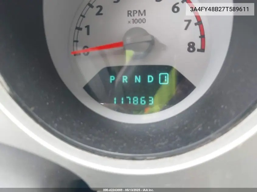 2007 Chrysler Pt Cruiser VIN: 3A4FY48B27T589611 Lot: 42243869