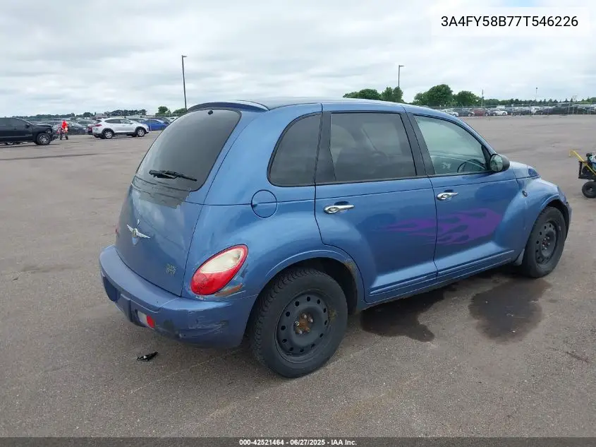 2007 Chrysler Pt Cruiser Touring VIN: 3A4FY58B77T546226 Lot: 42521464