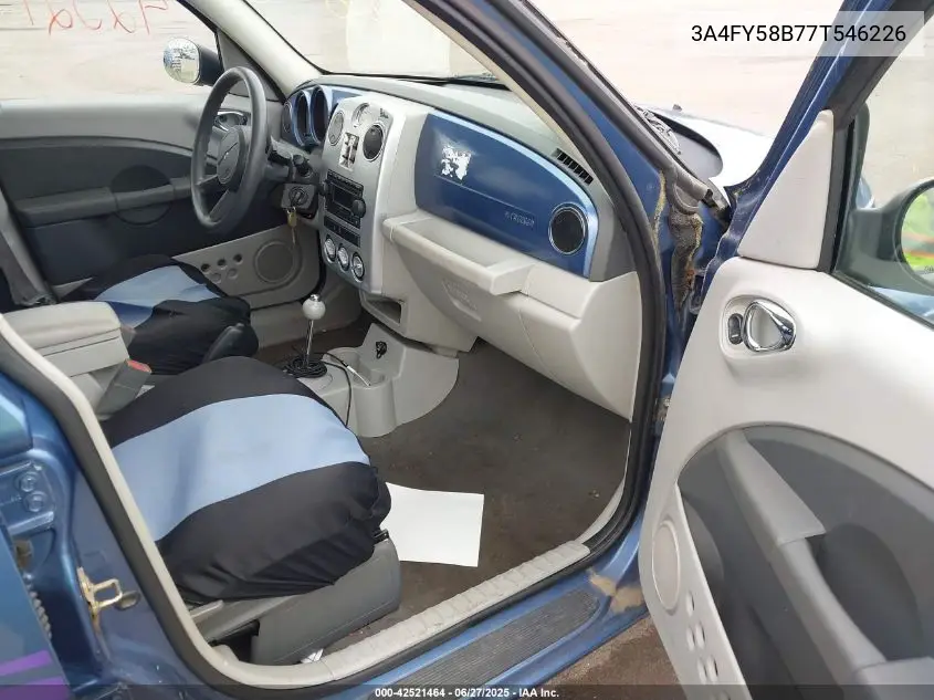 2007 Chrysler Pt Cruiser Touring VIN: 3A4FY58B77T546226 Lot: 42521464