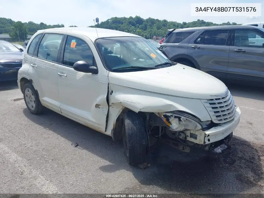 2007 Chrysler Pt Cruiser VIN: 3A4FY48B07T531576 Lot: 42607425