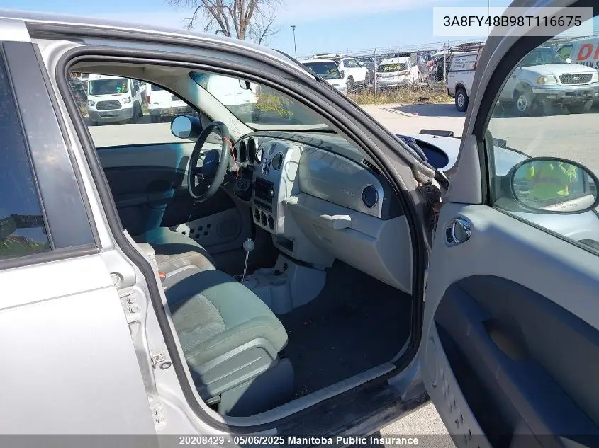 2008 Chrysler Pt Cruiser VIN: 3A8FY48B98T116675 Lot: 20208429