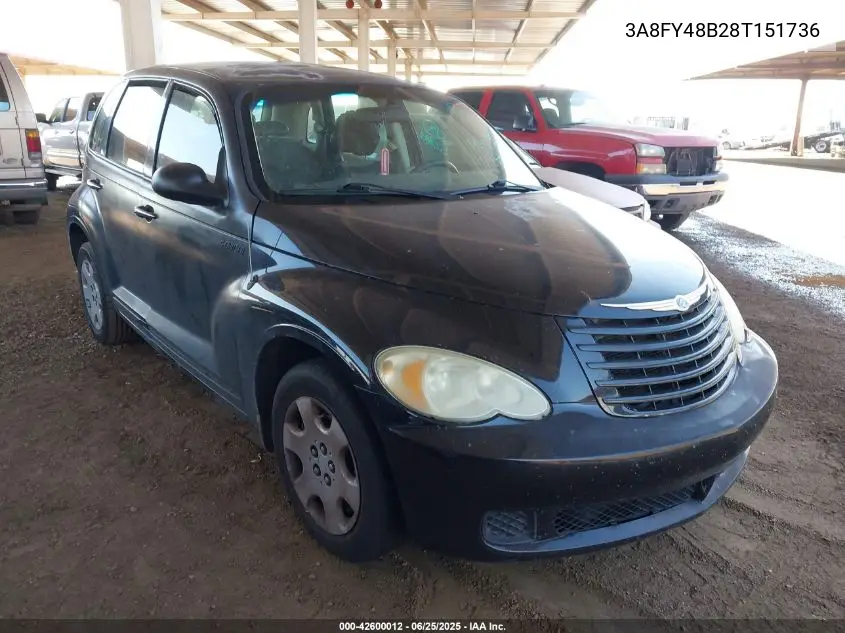 2008 Chrysler Pt Cruiser Lx VIN: 3A8FY48B28T151736 Lot: 42600012