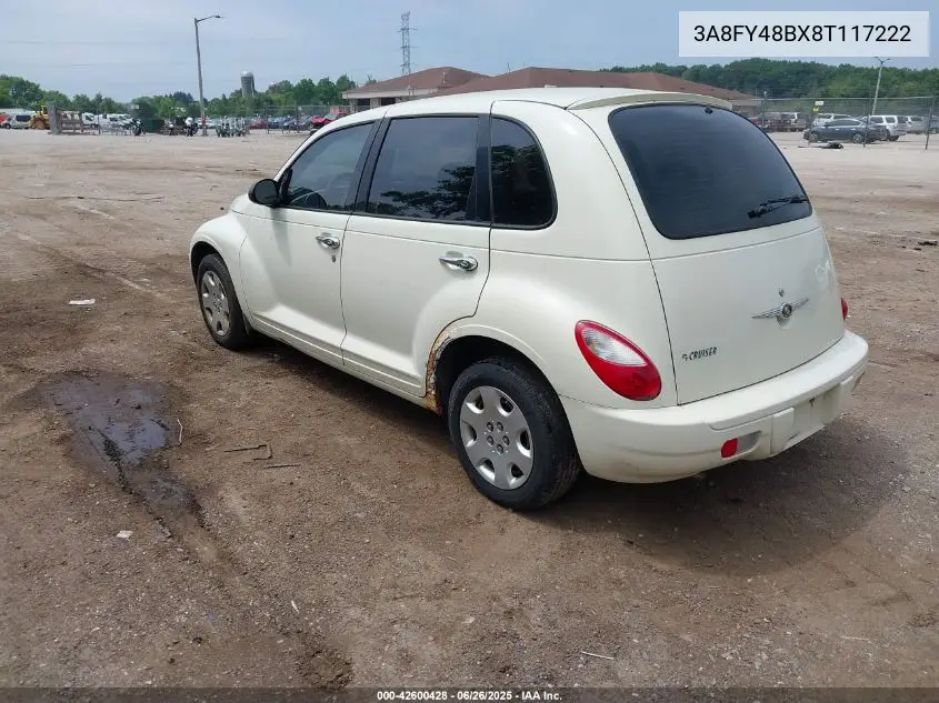 2008 Chrysler Pt Cruiser Lx VIN: 3A8FY48BX8T117222 Lot: 42600428