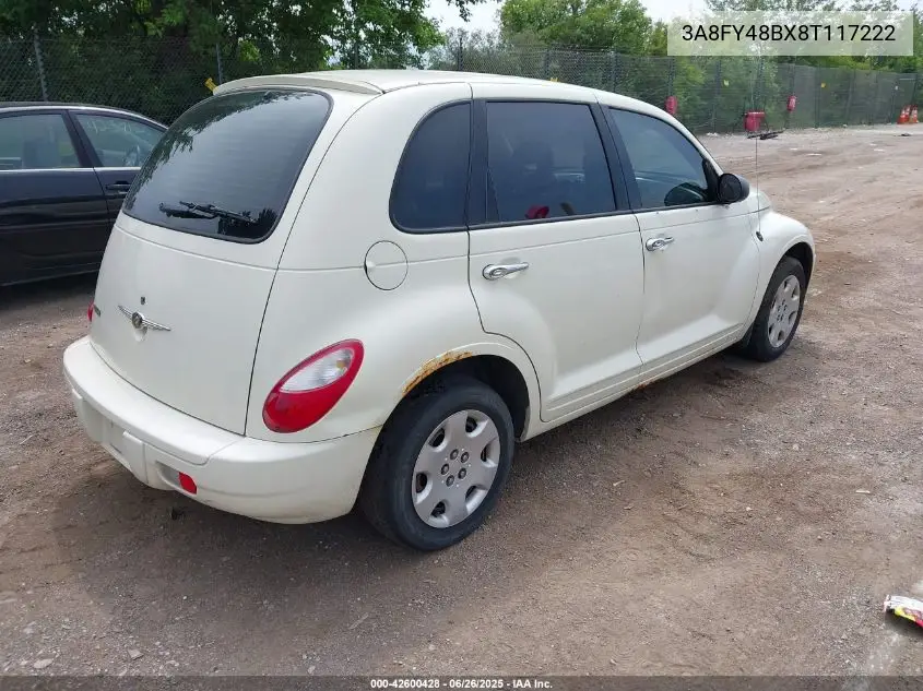2008 Chrysler Pt Cruiser Lx VIN: 3A8FY48BX8T117222 Lot: 42600428