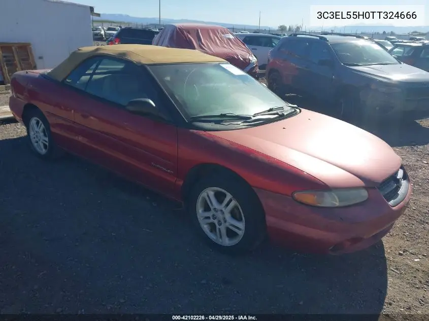 1996 Chrysler Sebring Jxi VIN: 3C3EL55H0TT324666 Lot: 42102226