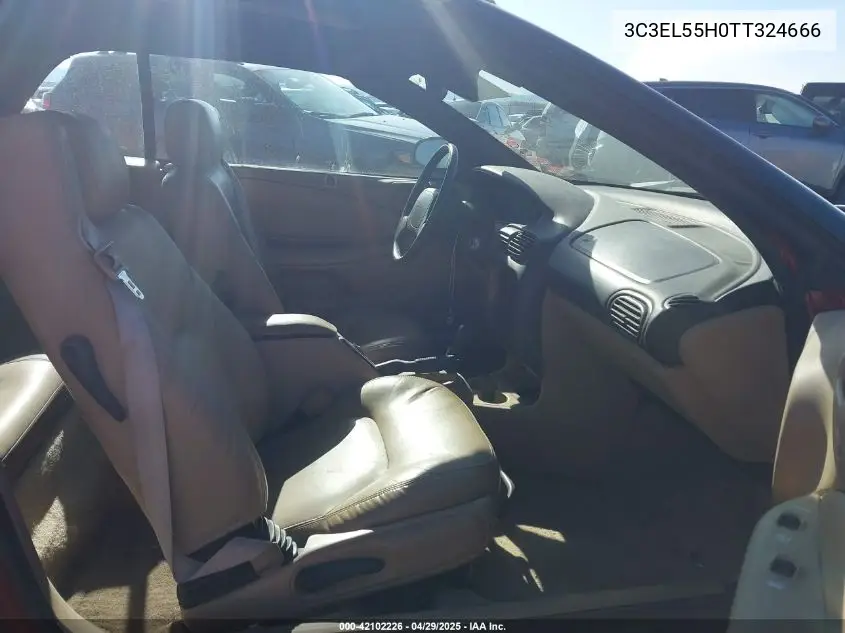 1996 Chrysler Sebring Jxi VIN: 3C3EL55H0TT324666 Lot: 42102226