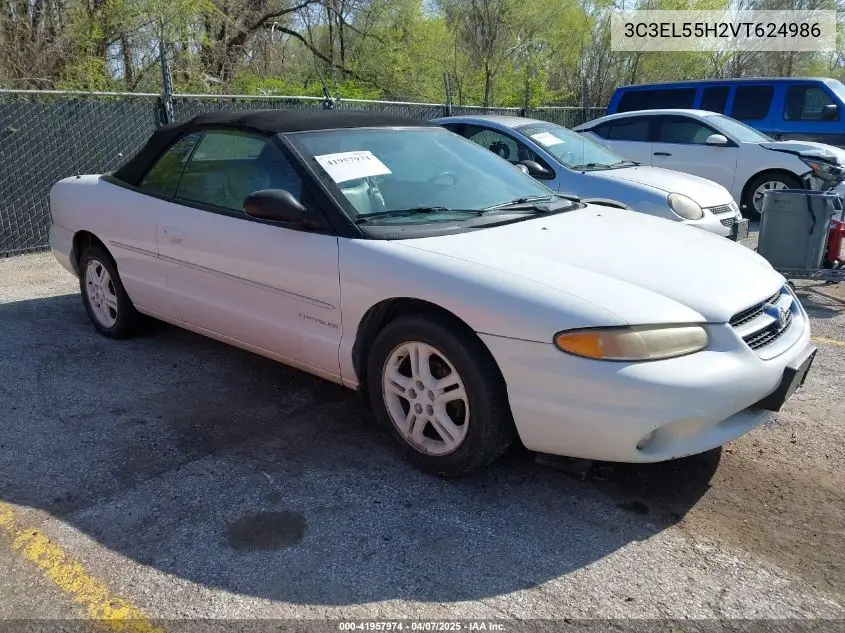 1997 Chrysler Sebring Jxi VIN: 3C3EL55H2VT624986 Lot: 41957974