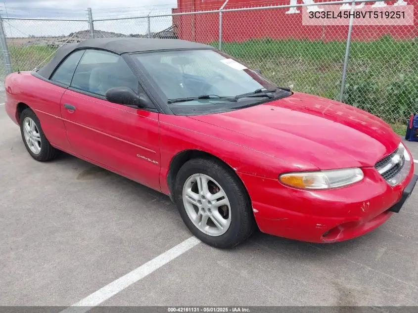 1997 Chrysler Sebring Jx VIN: 3C3EL45H8VT519251 Lot: 42161131