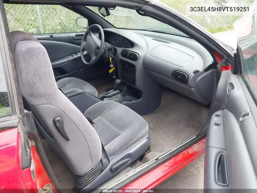 1997 Chrysler Sebring Jx VIN: 3C3EL45H8VT519251 Lot: 42161131