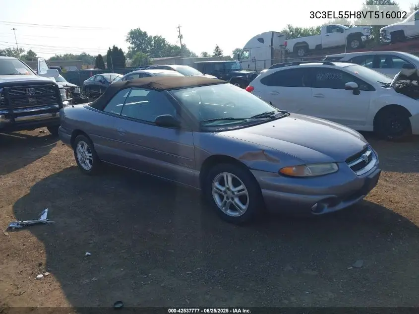 1997 Chrysler Sebring Jxi VIN: 3C3EL55H8VT516002 Lot: 42537777