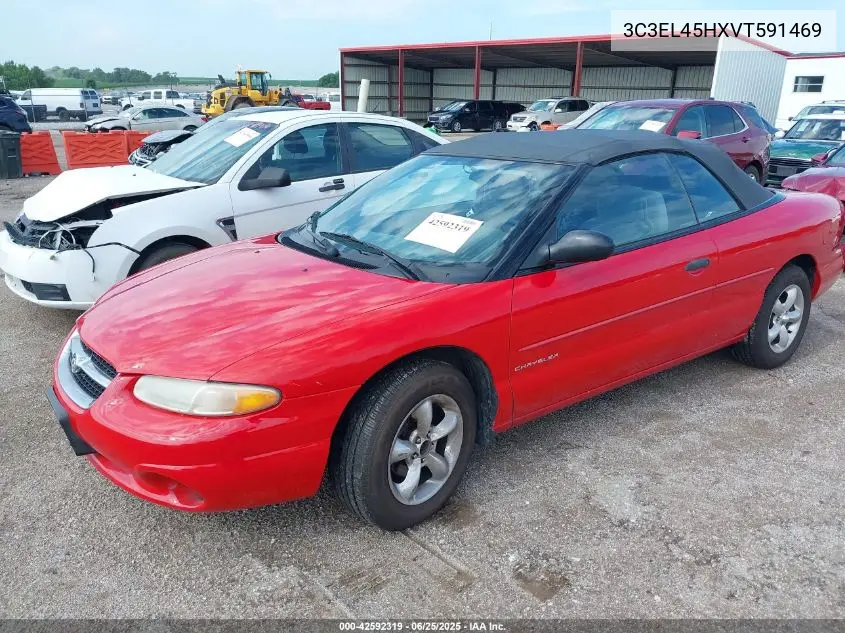 1997 Chrysler Sebring Jx VIN: 3C3EL45HXVT591469 Lot: 42592319