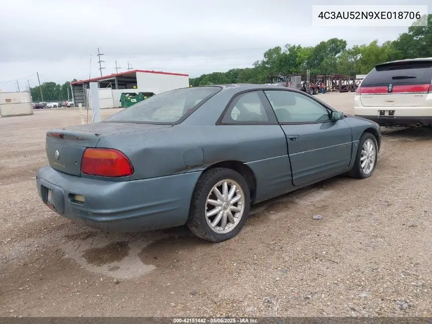 1999 Chrysler Sebring Lxi VIN: 4C3AU52N9XE018706 Lot: 42151442