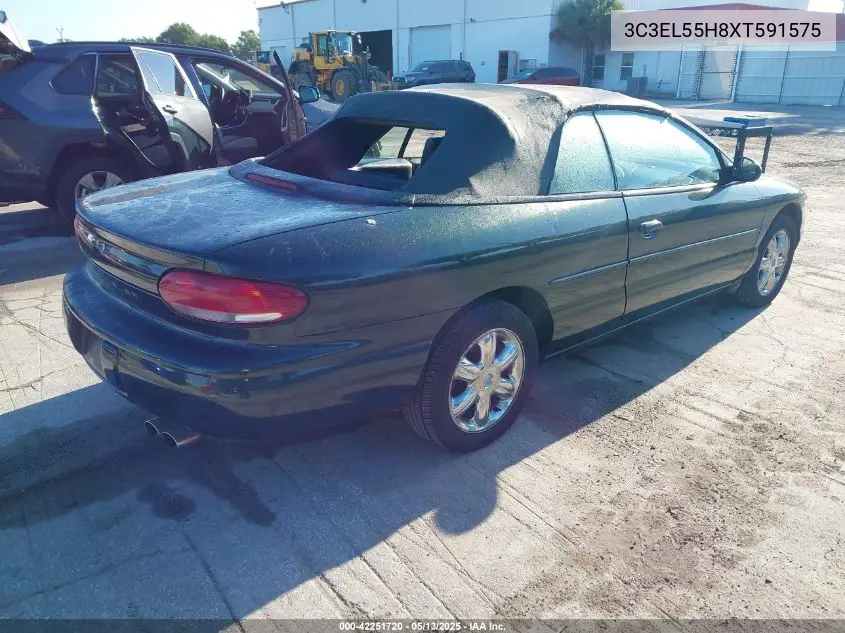 1999 Chrysler Sebring Jxi VIN: 3C3EL55H8XT591575 Lot: 42251720