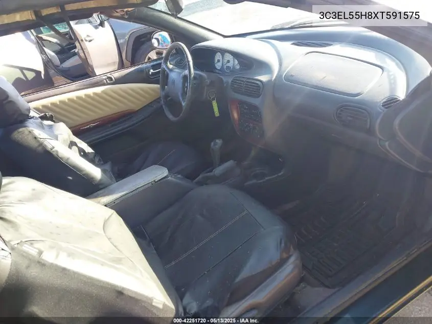 1999 Chrysler Sebring Jxi VIN: 3C3EL55H8XT591575 Lot: 42251720