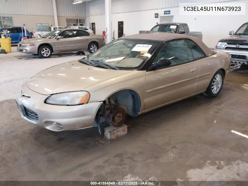 2001 Chrysler Sebring Lx VIN: 1C3EL45U11N673923 Lot: 41554949