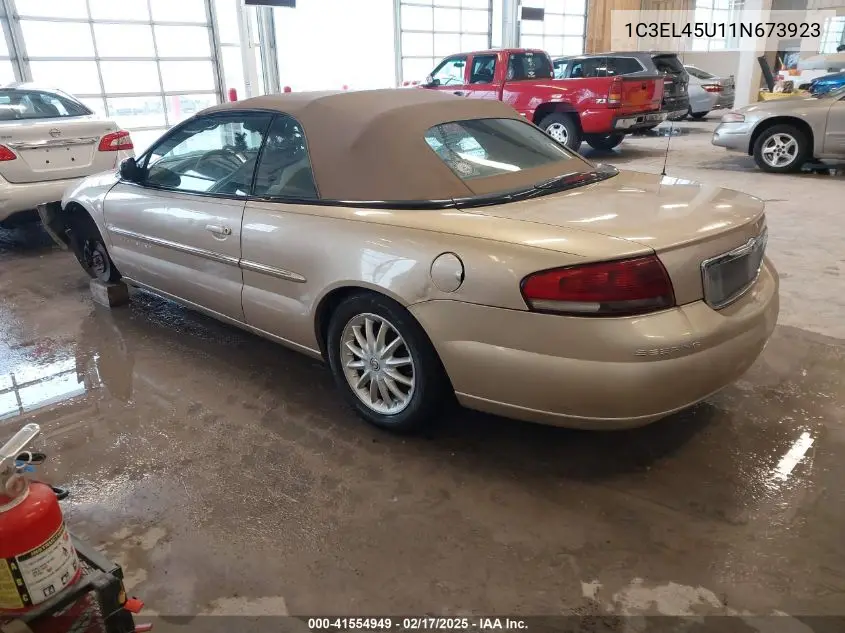2001 Chrysler Sebring Lx VIN: 1C3EL45U11N673923 Lot: 41554949