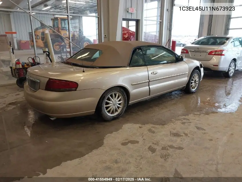 2001 Chrysler Sebring Lx VIN: 1C3EL45U11N673923 Lot: 41554949