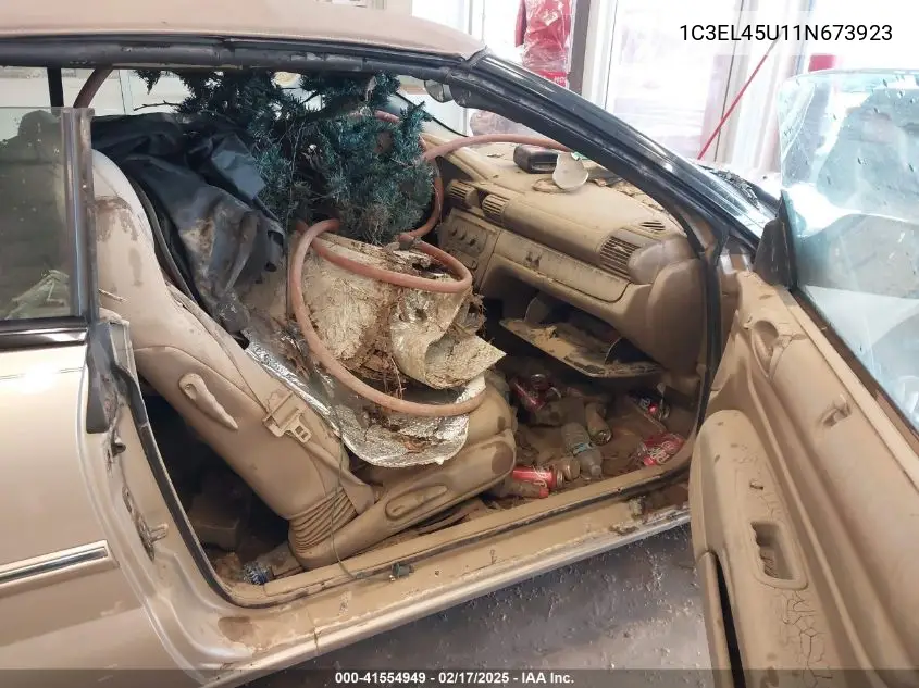 2001 Chrysler Sebring Lx VIN: 1C3EL45U11N673923 Lot: 41554949