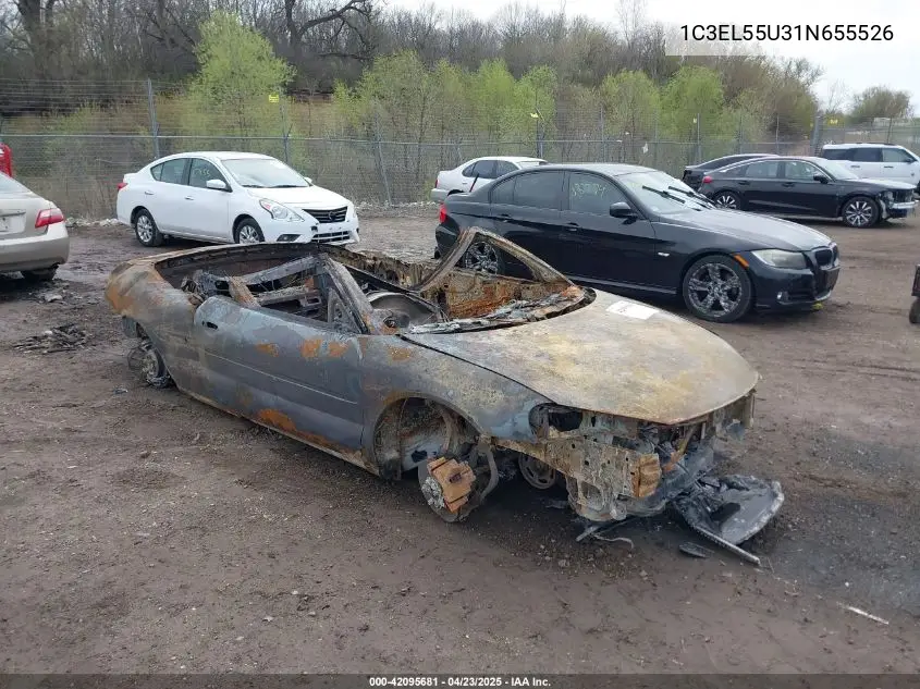 2001 Chrysler Sebring Lxi VIN: 1C3EL55U31N655526 Lot: 42095681