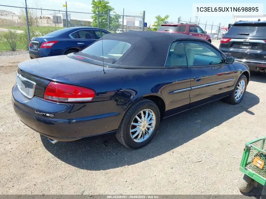 2001 Chrysler Sebring Limited VIN: 1C3EL65UX1N698895 Lot: 42208161