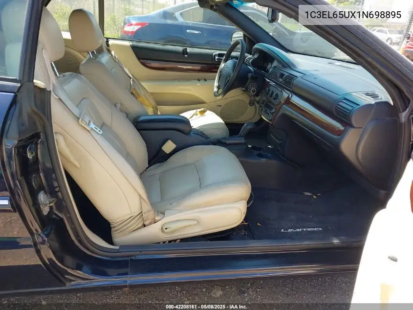 2001 Chrysler Sebring Limited VIN: 1C3EL65UX1N698895 Lot: 42208161