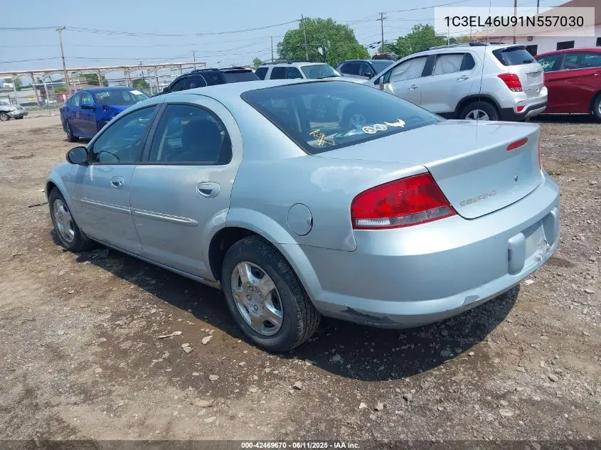 2001 Chrysler Sebring Lx VIN: 1C3EL46U91N557030 Lot: 42469670