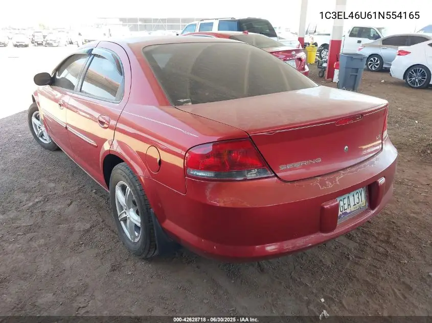 1c3el46u61n554165 1C3EL46U61N554165 2001 Chrysler Sebring Lx