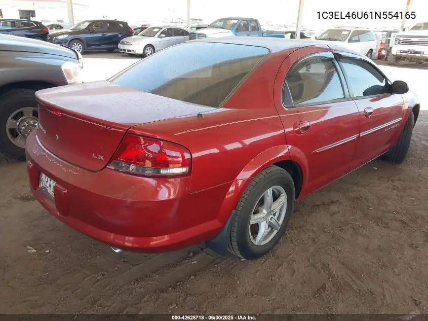 1c3el46u61n554165 1C3EL46U61N554165 2001 Chrysler Sebring Lx