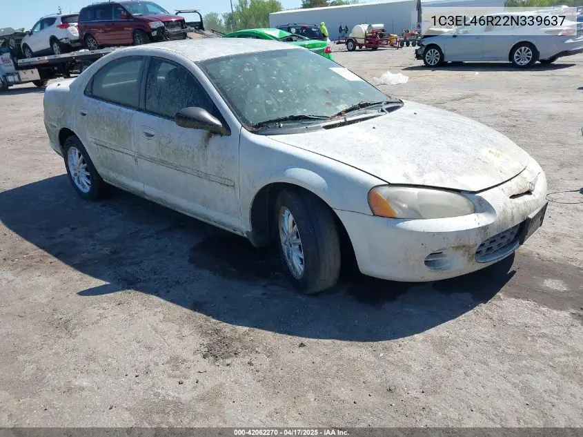 2002 Chrysler Sebring Lx/Lx Plus VIN: 1C3EL46R22N339637 Lot: 42062270