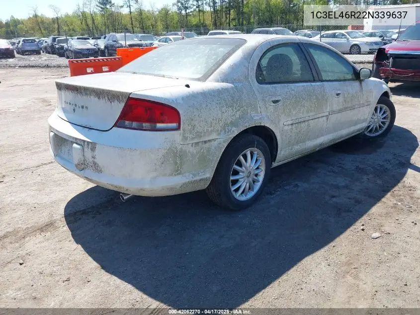 2002 Chrysler Sebring Lx/Lx Plus VIN: 1C3EL46R22N339637 Lot: 42062270