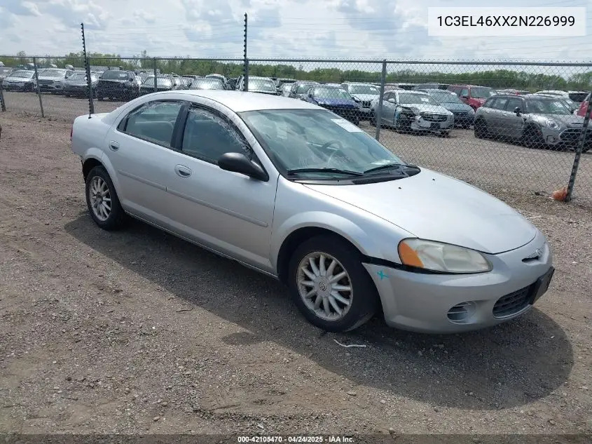 2002 Chrysler Sebring Lx/Lx Plus VIN: 1C3EL46XX2N226999 Lot: 42105470