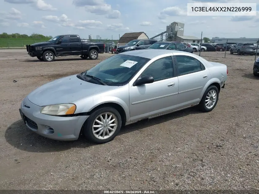 2002 Chrysler Sebring Lx/Lx Plus VIN: 1C3EL46XX2N226999 Lot: 42105470