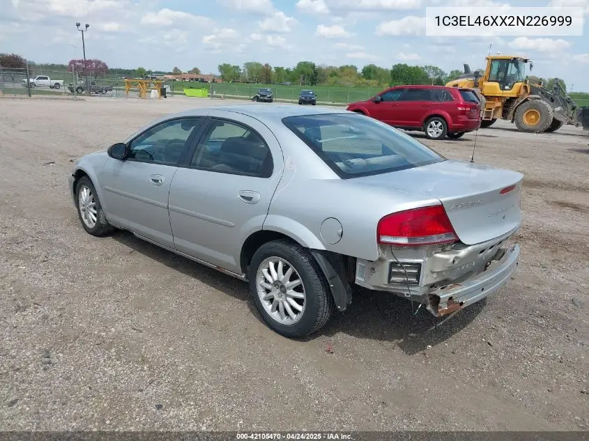 2002 Chrysler Sebring Lx/Lx Plus VIN: 1C3EL46XX2N226999 Lot: 42105470