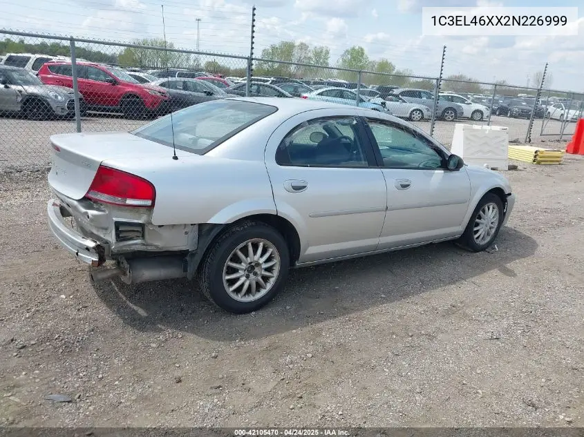 2002 Chrysler Sebring Lx/Lx Plus VIN: 1C3EL46XX2N226999 Lot: 42105470