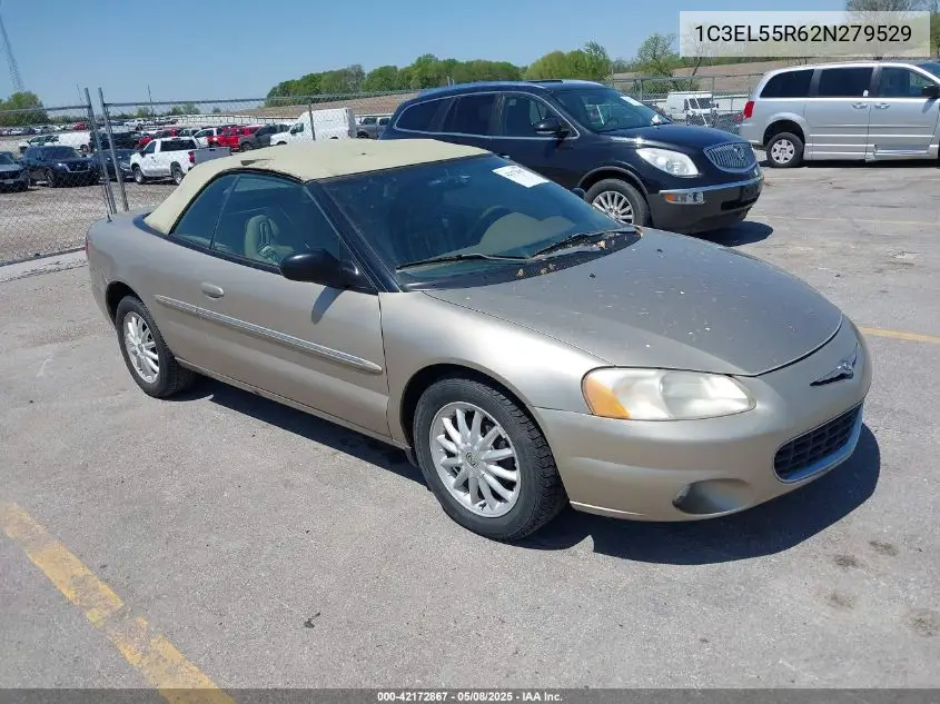 2002 Chrysler Sebring Lxi VIN: 1C3EL55R62N279529 Lot: 42172867
