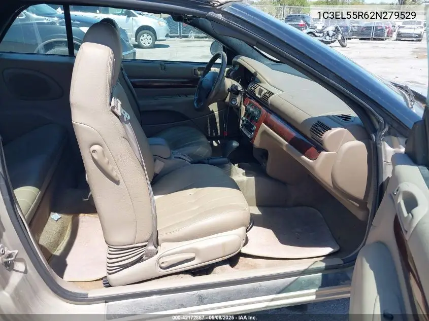 2002 Chrysler Sebring Lxi VIN: 1C3EL55R62N279529 Lot: 42172867