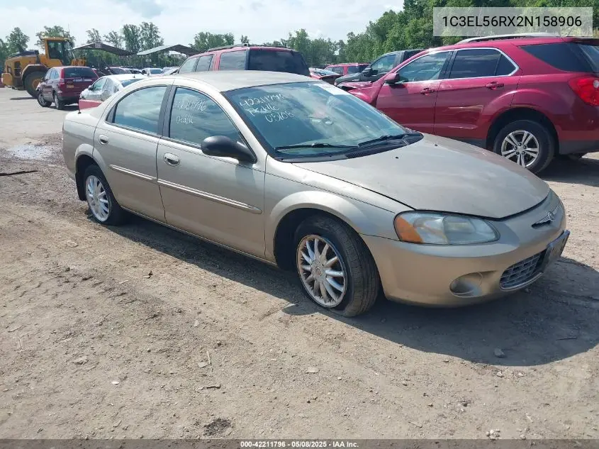 2002 Chrysler Sebring Lxi VIN: 1C3EL56RX2N158906 Lot: 42211796
