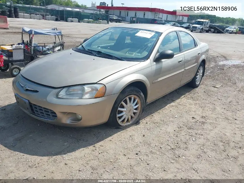 2002 Chrysler Sebring Lxi VIN: 1C3EL56RX2N158906 Lot: 42211796