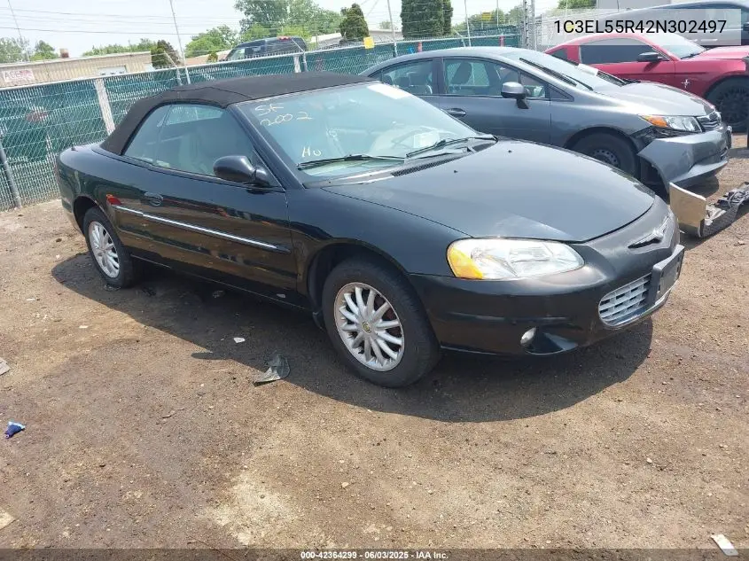 2002 Chrysler Sebring Lxi VIN: 1C3EL55R42N302497 Lot: 42364299