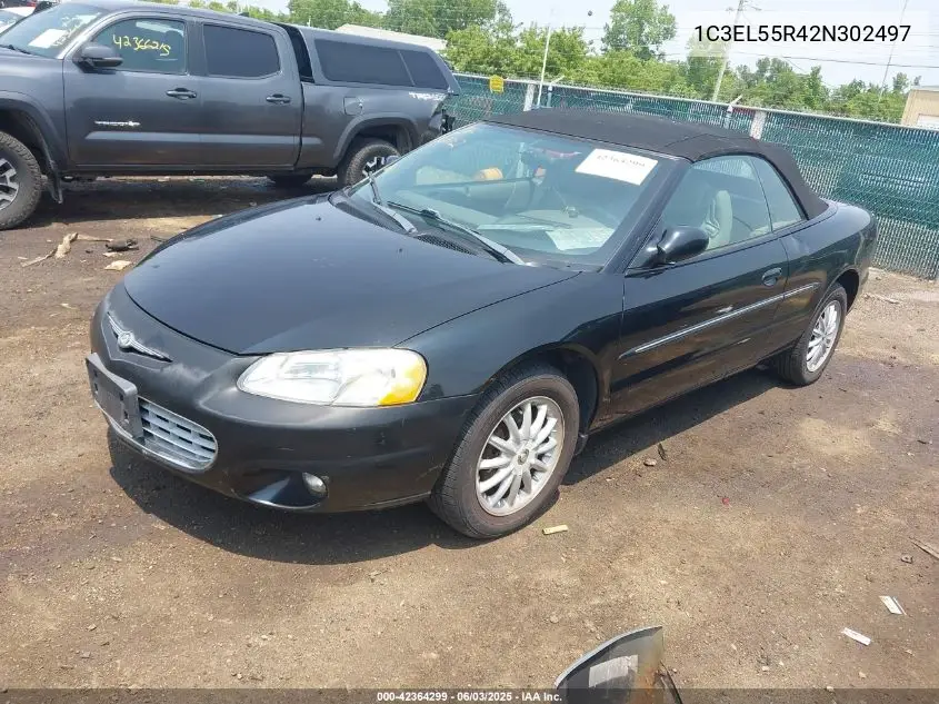 2002 Chrysler Sebring Lxi VIN: 1C3EL55R42N302497 Lot: 42364299