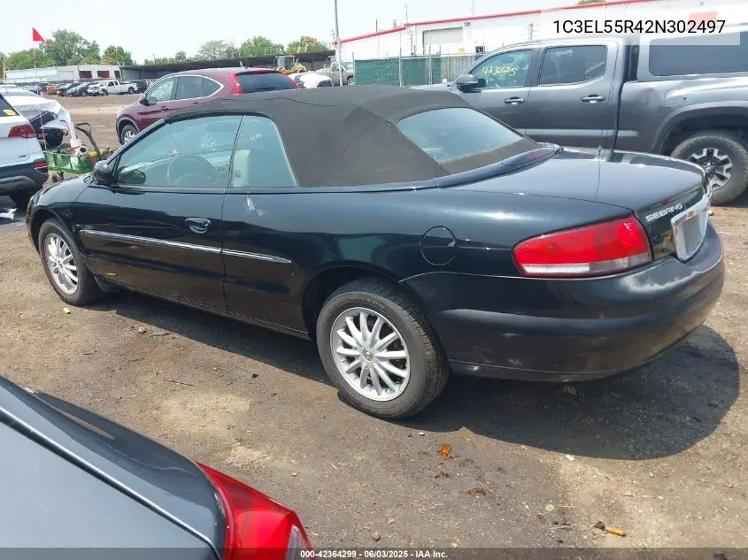 2002 Chrysler Sebring Lxi VIN: 1C3EL55R42N302497 Lot: 42364299