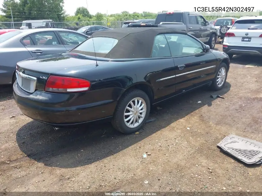 2002 Chrysler Sebring Lxi VIN: 1C3EL55R42N302497 Lot: 42364299
