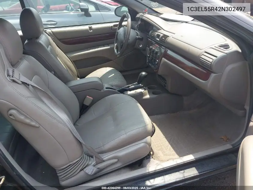 2002 Chrysler Sebring Lxi VIN: 1C3EL55R42N302497 Lot: 42364299