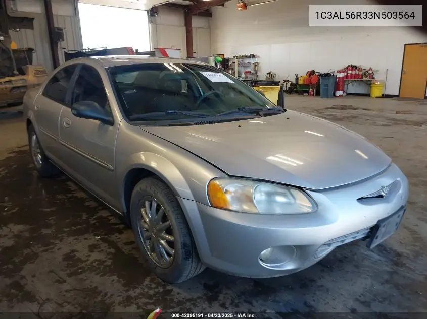 2003 Chrysler Sebring Lxi VIN: 1C3AL56R33N503564 Lot: 42095191